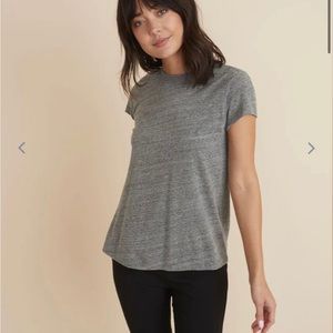 Marine Layer Swing Tee in Mid Heather Grey